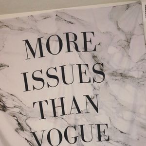 Marble more issues than Vogue tapestry